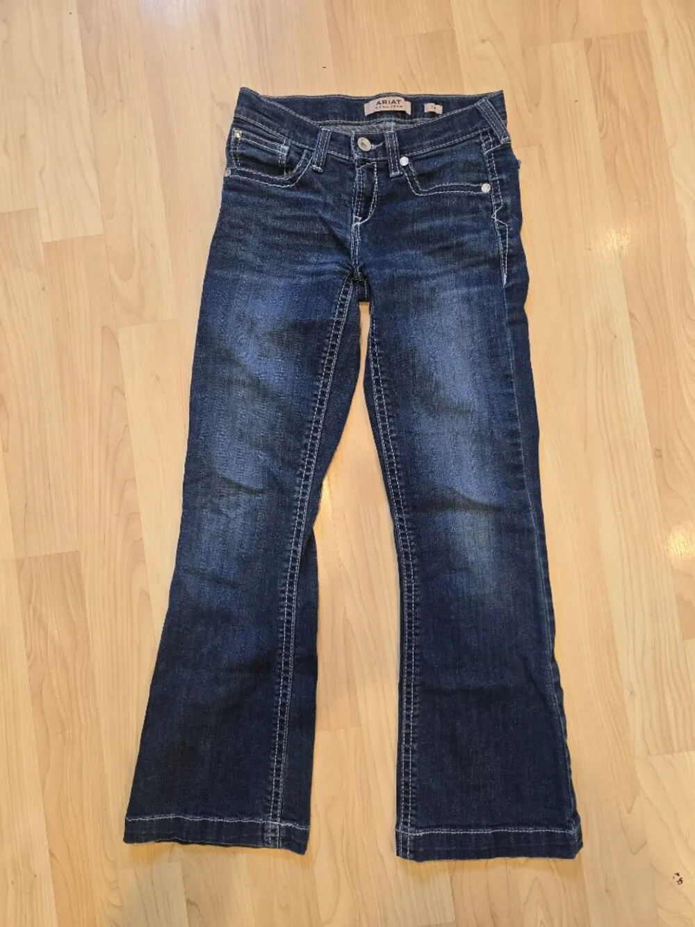 Ariat Girls Bootcut Jeans Size 12 Western Cowboy Denim